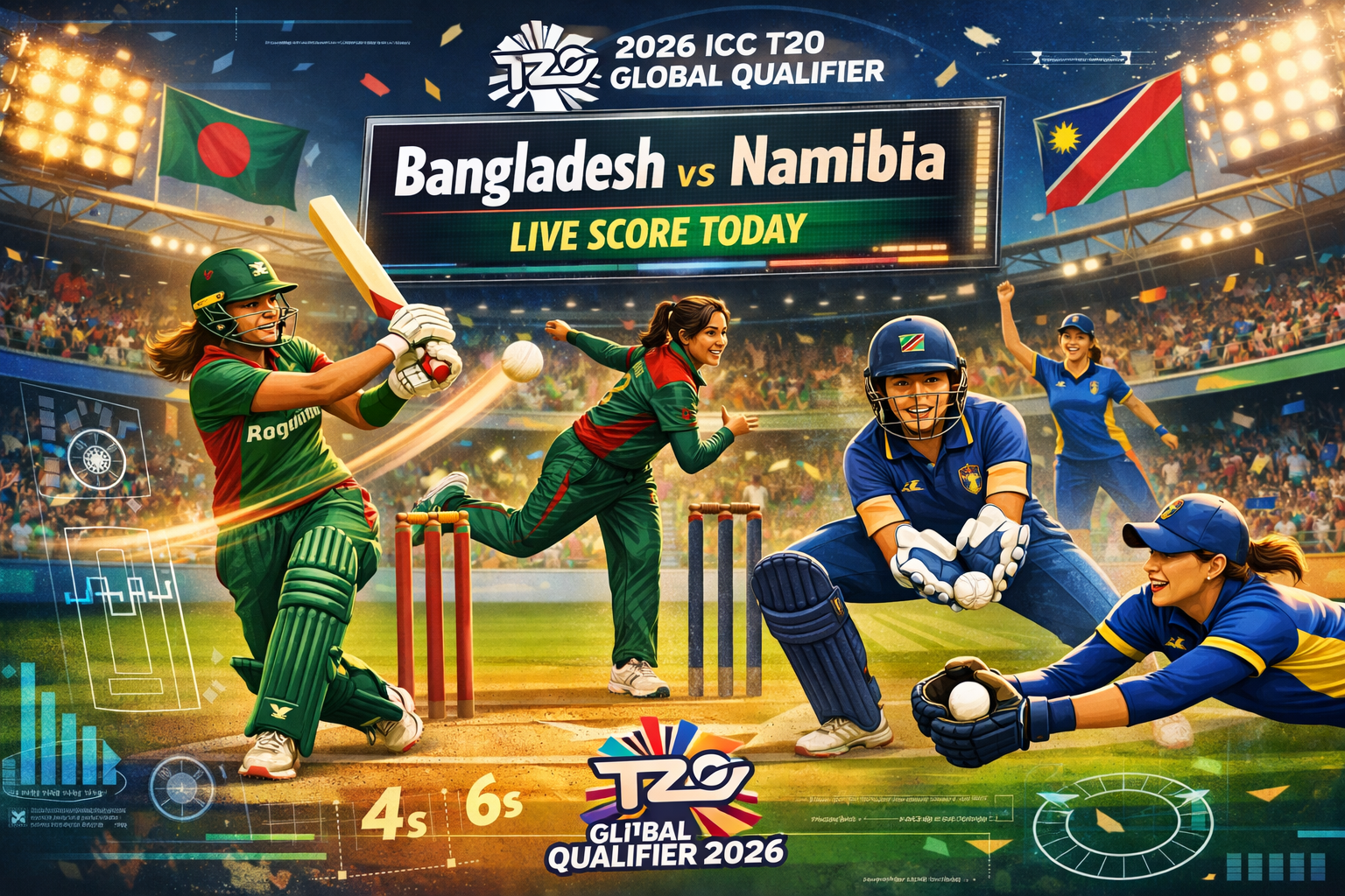 Bangladesh Women vs Namibia Women Live Score, Match Preview, Playing XI, Pitch Report & Prediction – ICC T20 Global Qualifier 2026