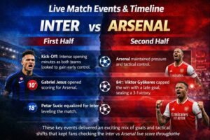 Live Match Events & Timeline